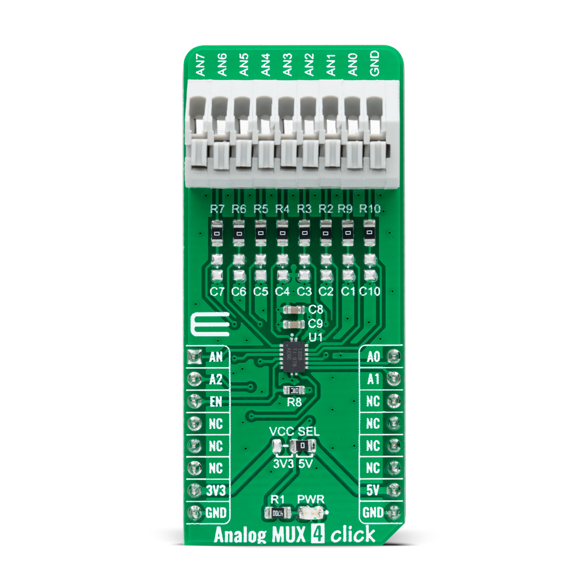 Analog MUX 4 Click top side image