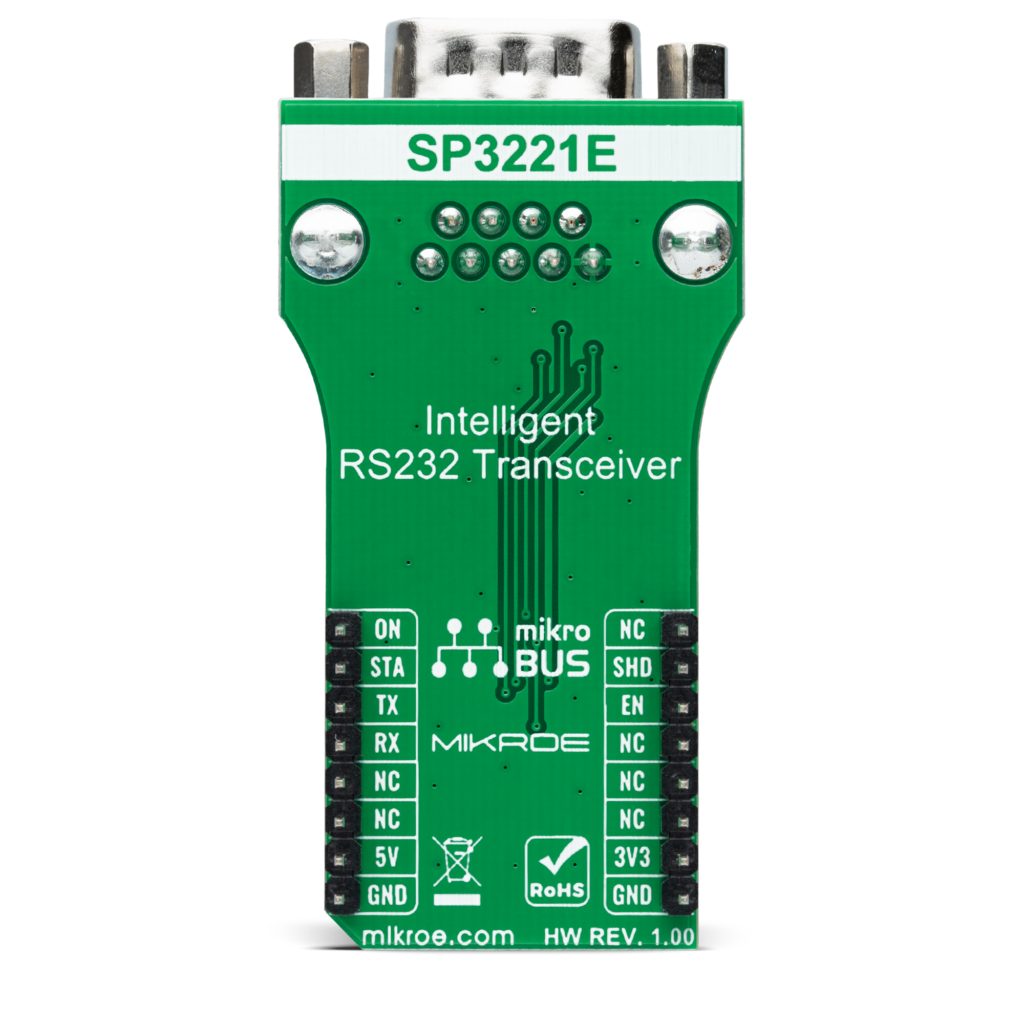 RS232 3 Click bottom side image