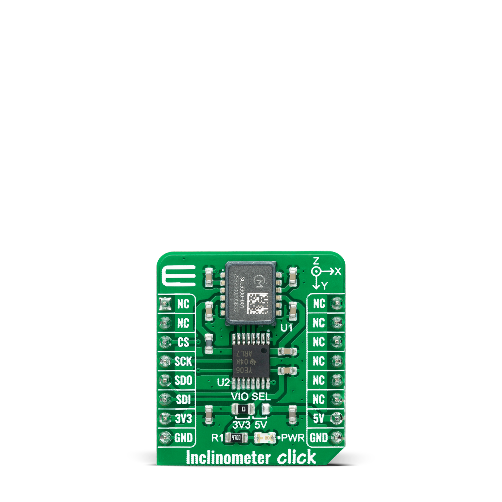 Inclinometer Click top side image