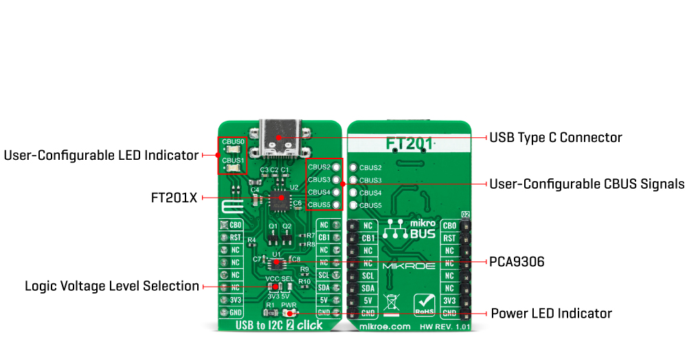 usb-to-i2c-2-click-hardware-overview