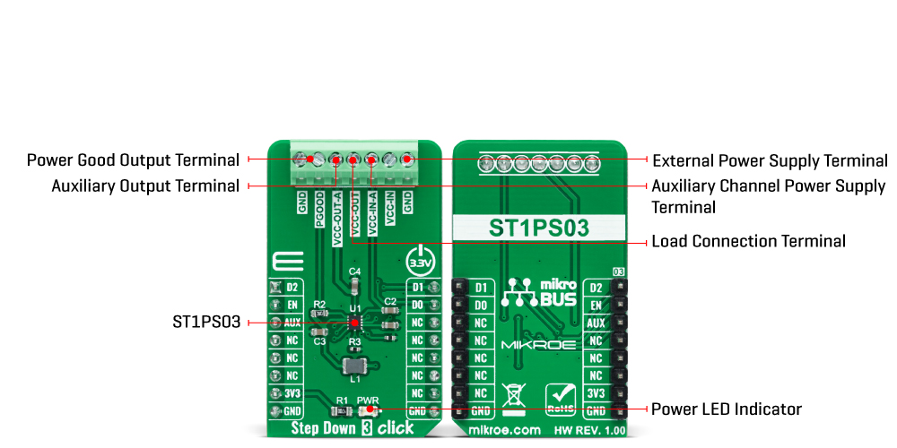 Step Down 3 Click hardware overview image