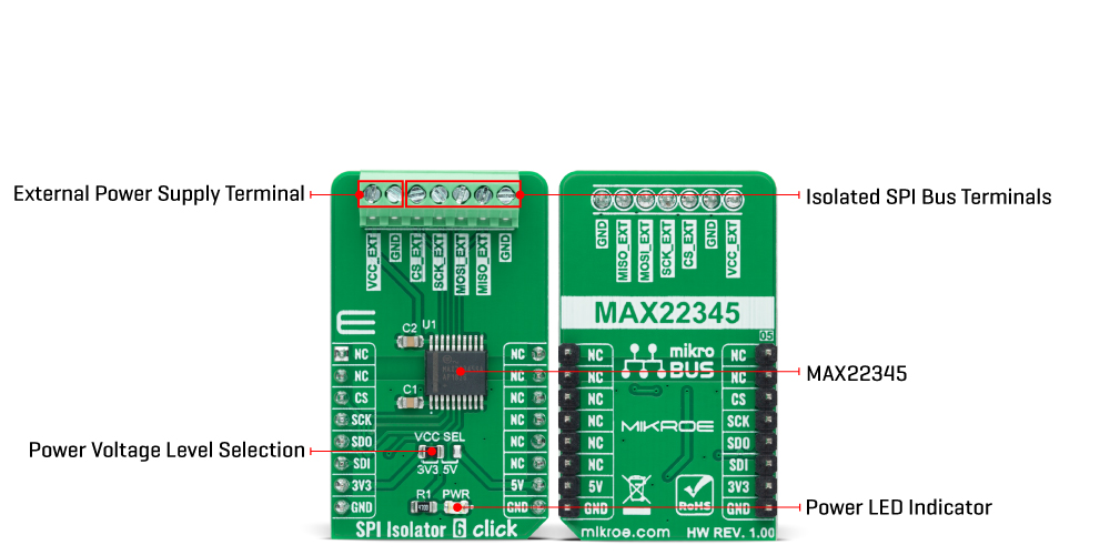 spi-isolator-6-click-hardware-overview