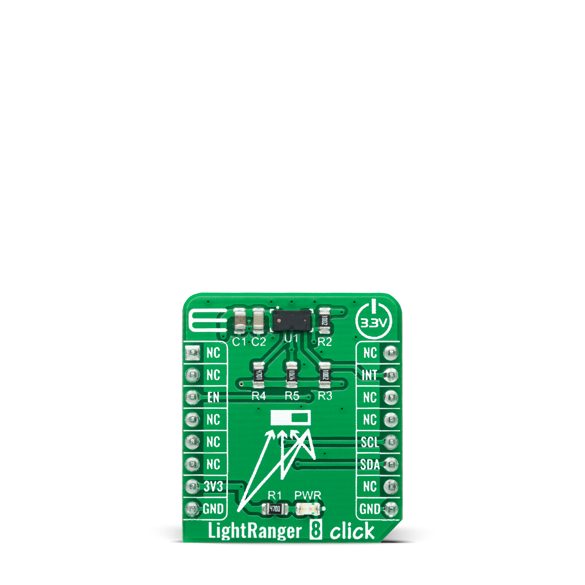 LightRanger 8 Click top side image