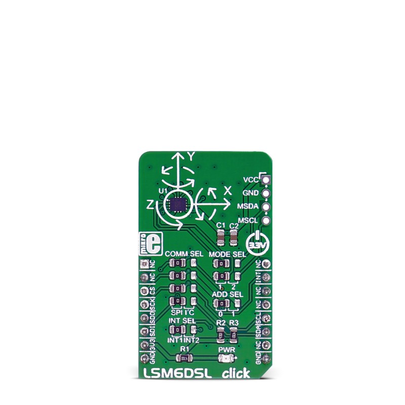 LSM6DSL Click top side image