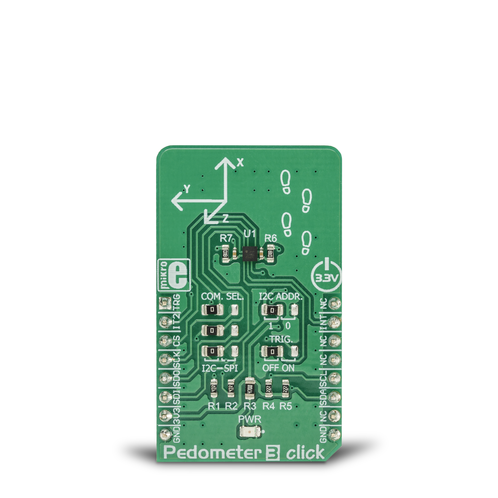 Pedometer 3 Click top side image