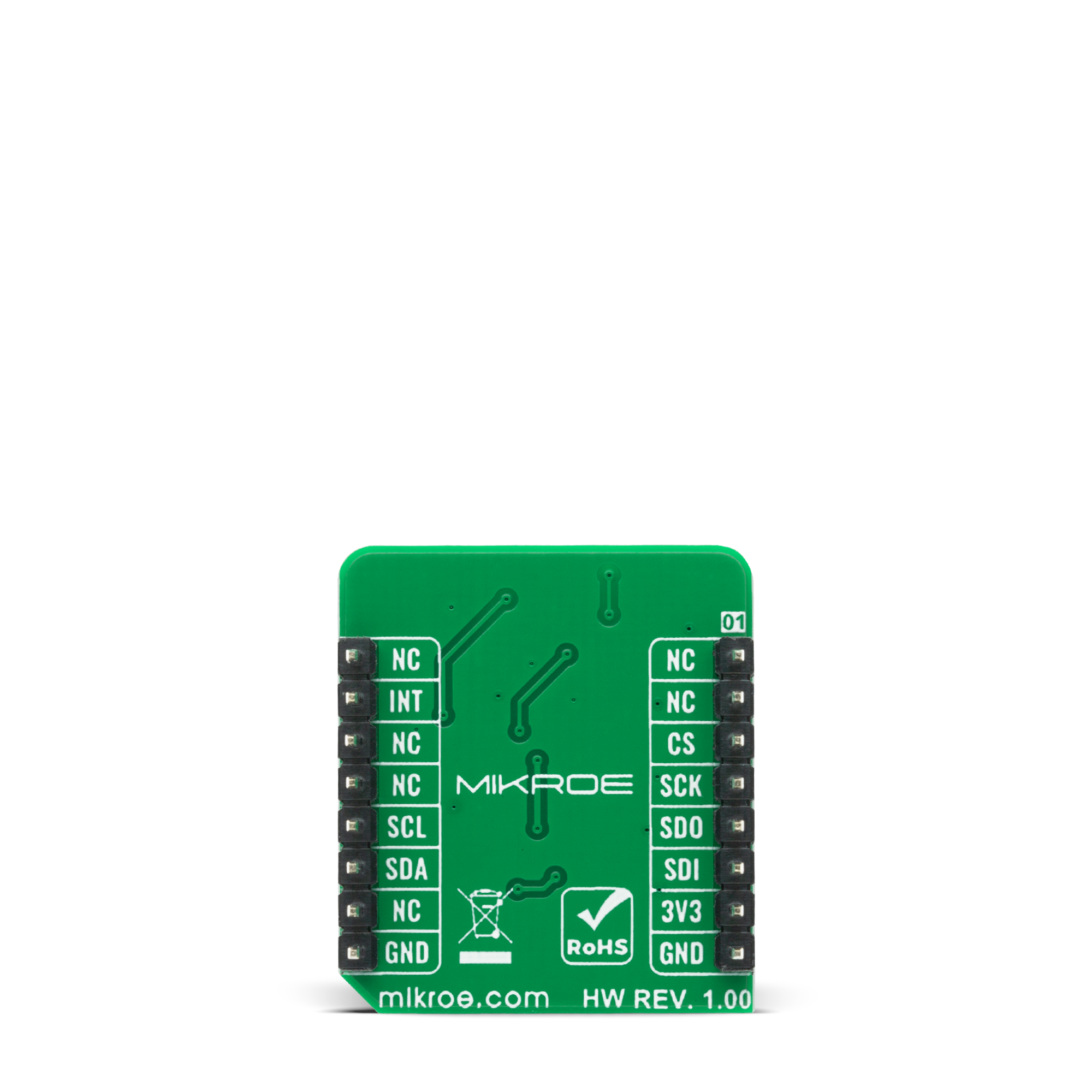 6DOF IMU 15 Click bottom side image
