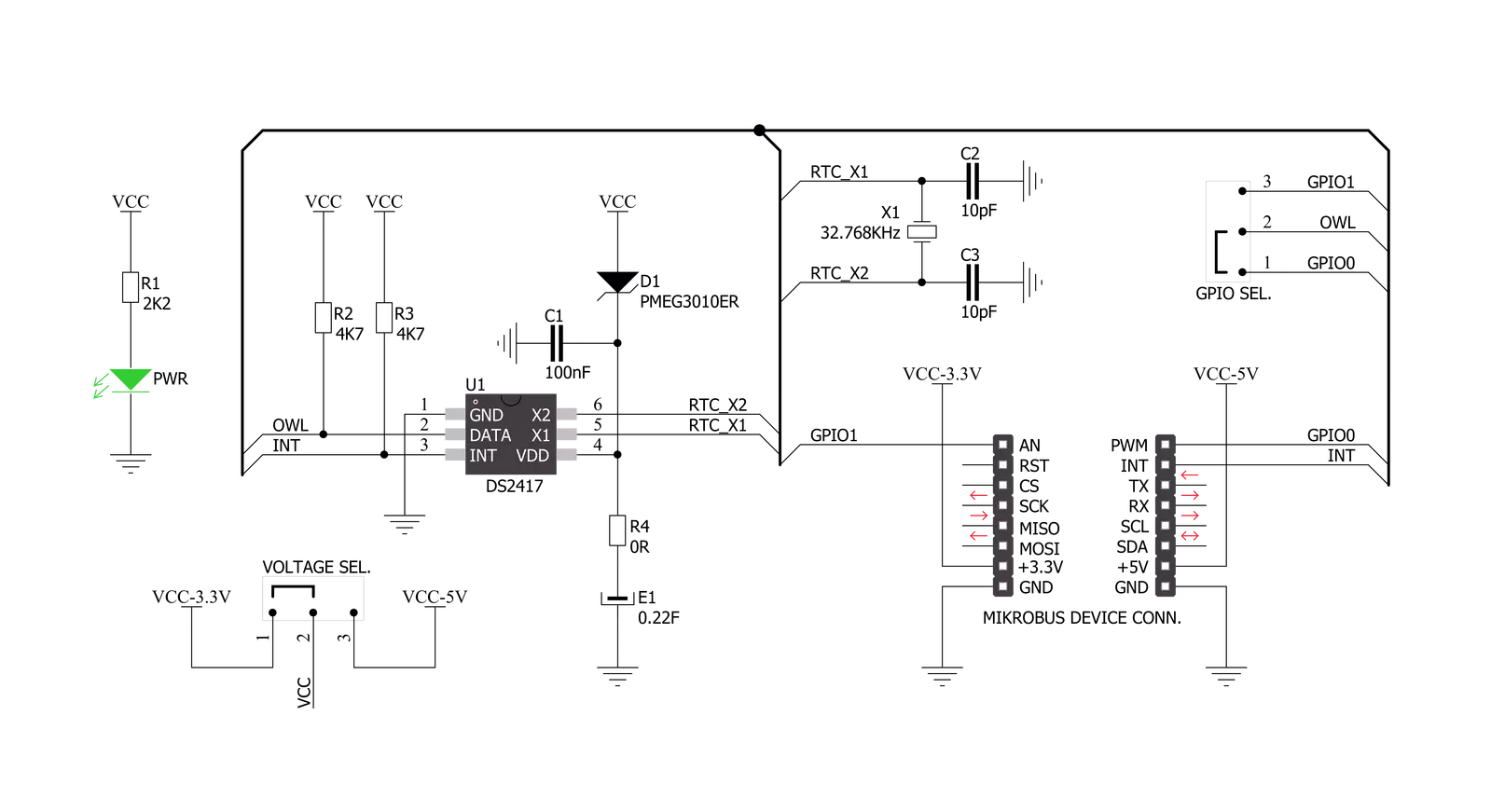 RTC 4 Click Schematic schematic