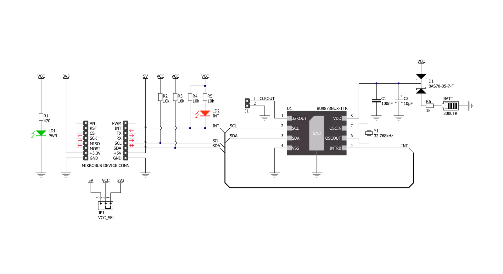 RTC 16 Click Schematic schematic