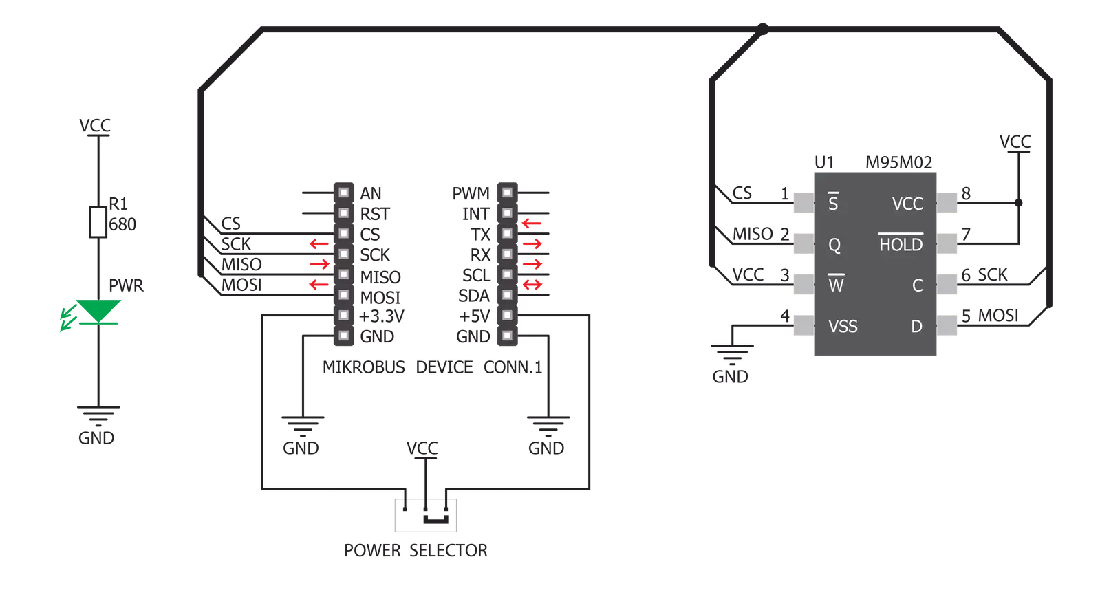 EEPROM 2 Click Schematic schematic