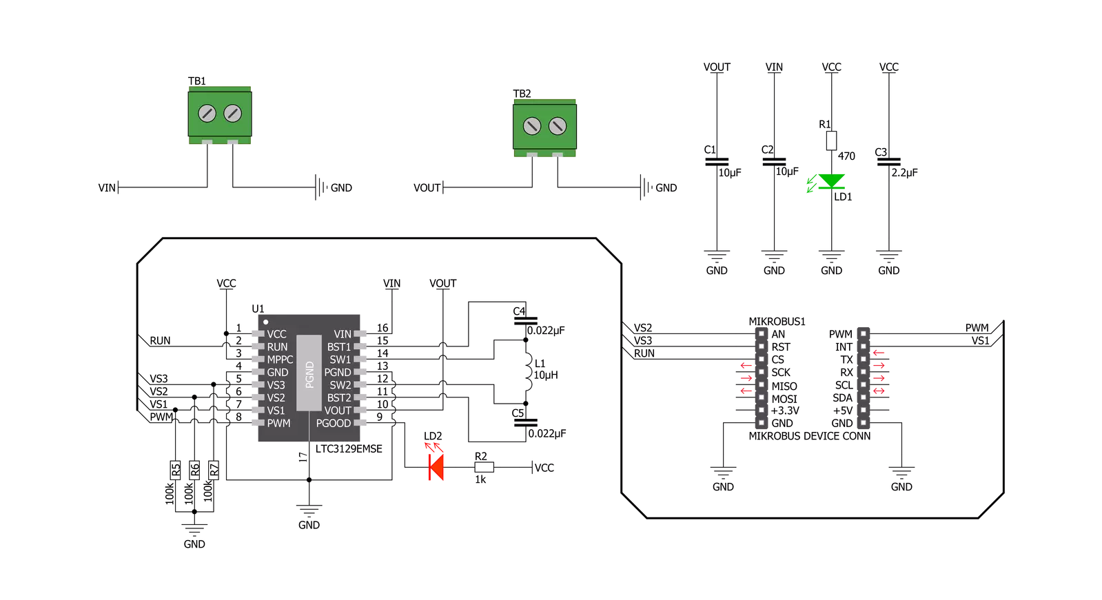 Buck-Boost Click Schematic schematic