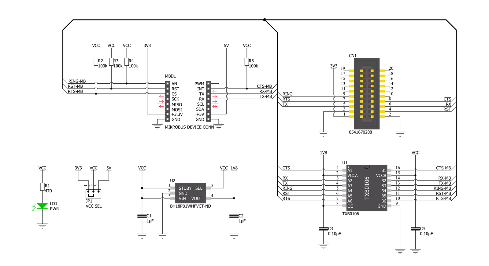Monarch Adapter Click Schematic schematic