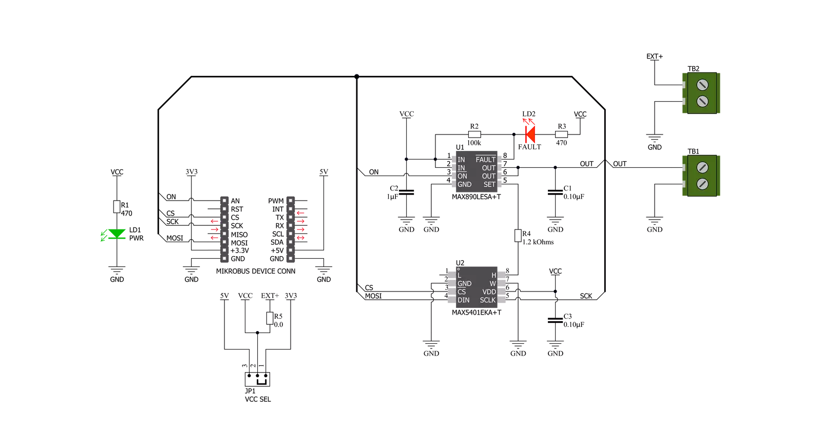 Current Limit Click Schematic schematic