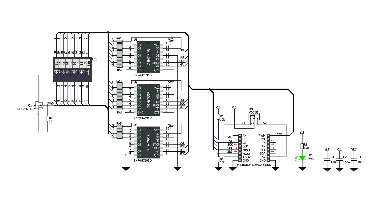 BarGraph 2 Click Schematic schematic