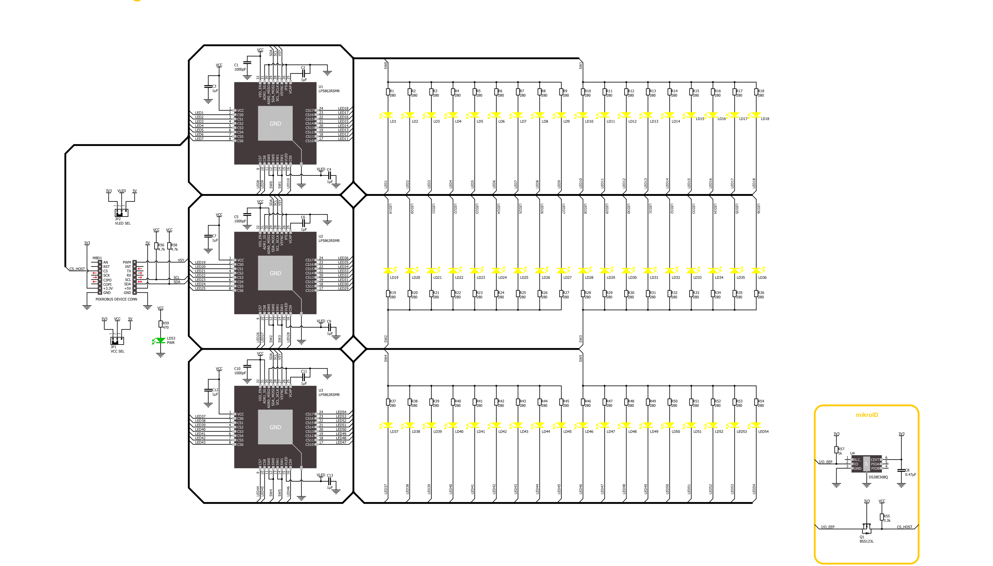 LED Ring 2 Click Schematic schematic