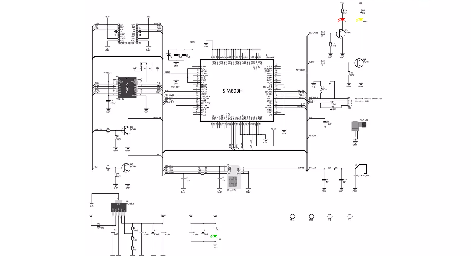 GSM3 Click Schematic schematic