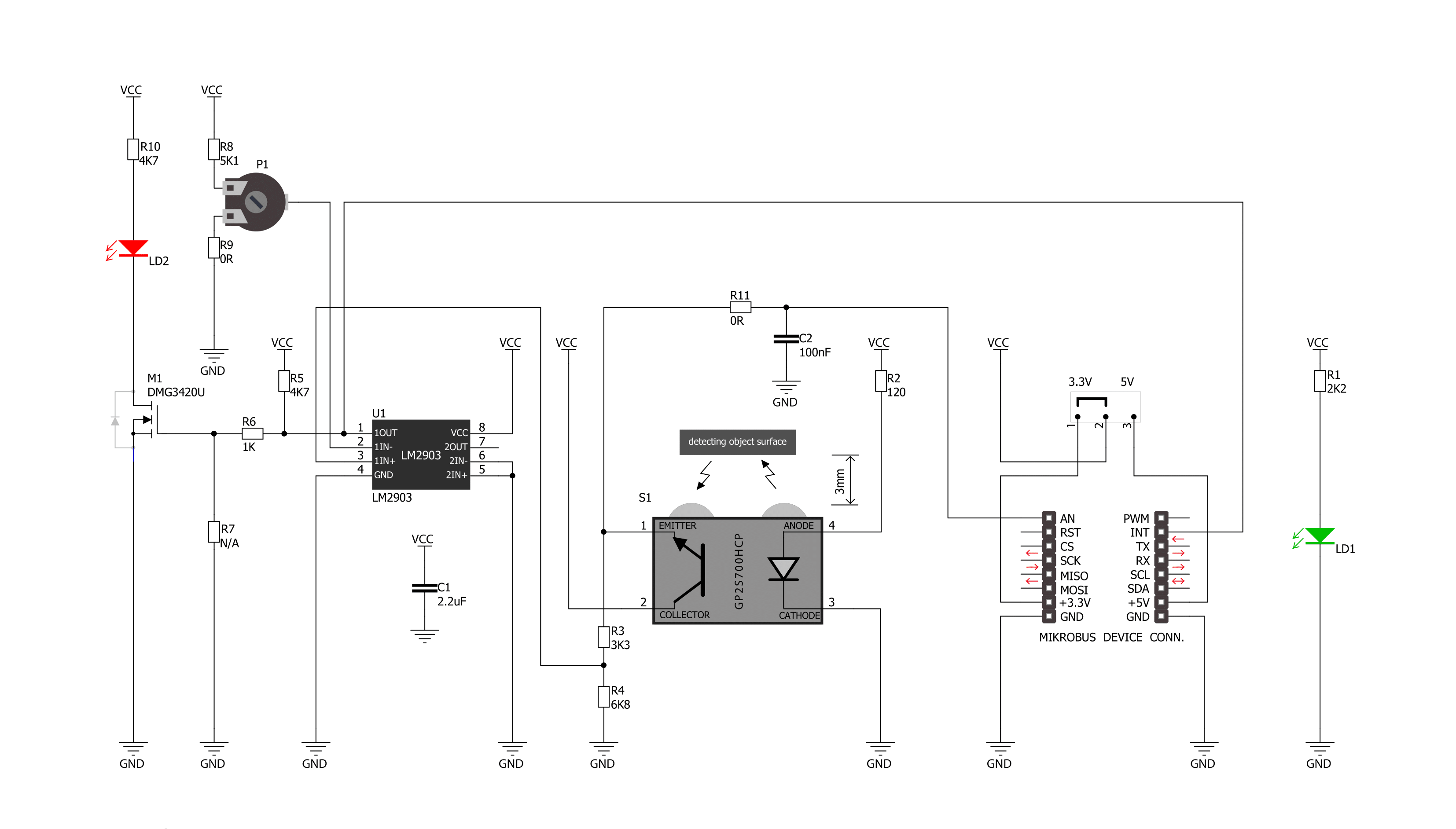 IR REFLECT Click Schematic schematic