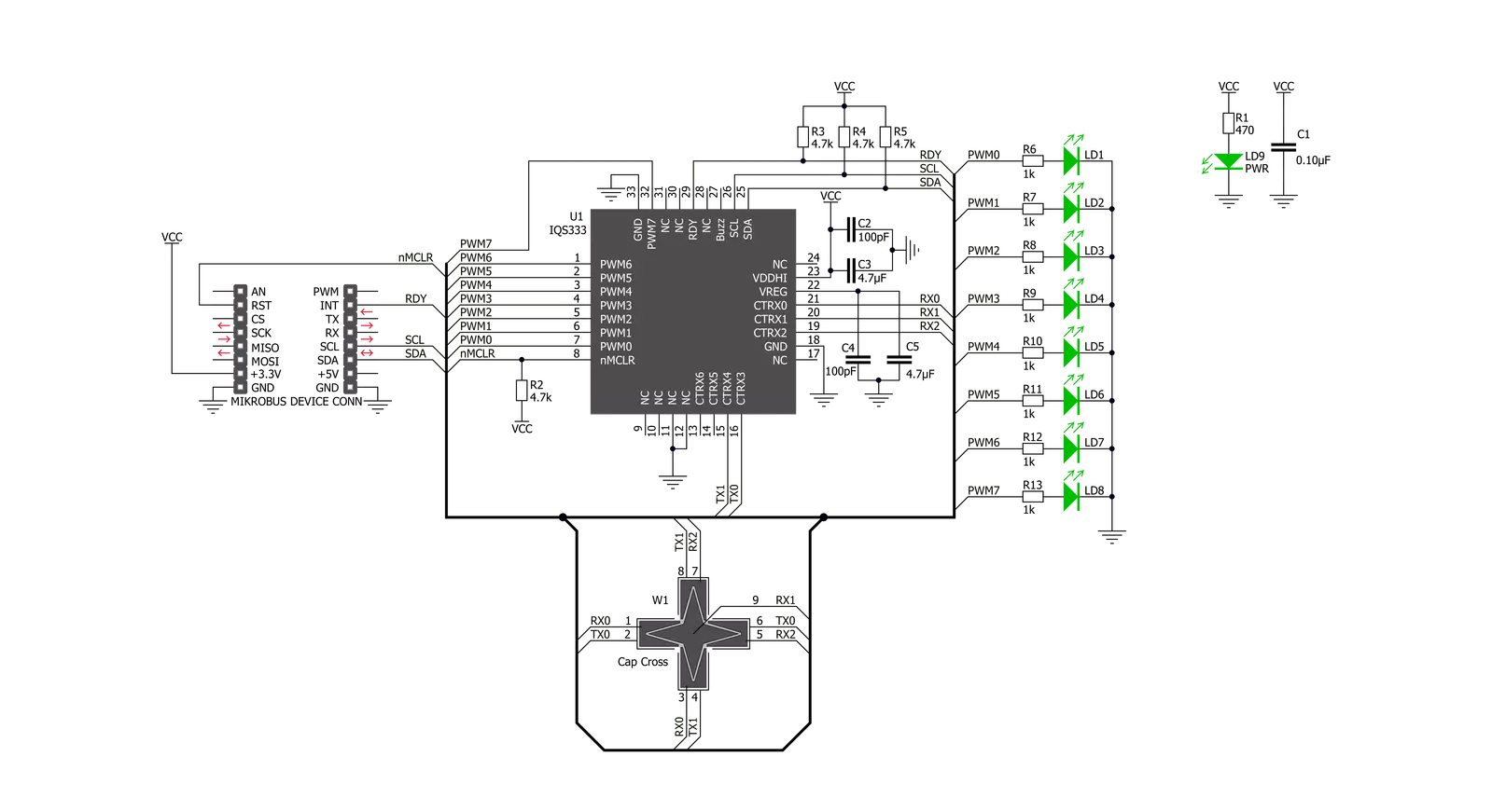 Cap Slider 2 Click Schematic schematic