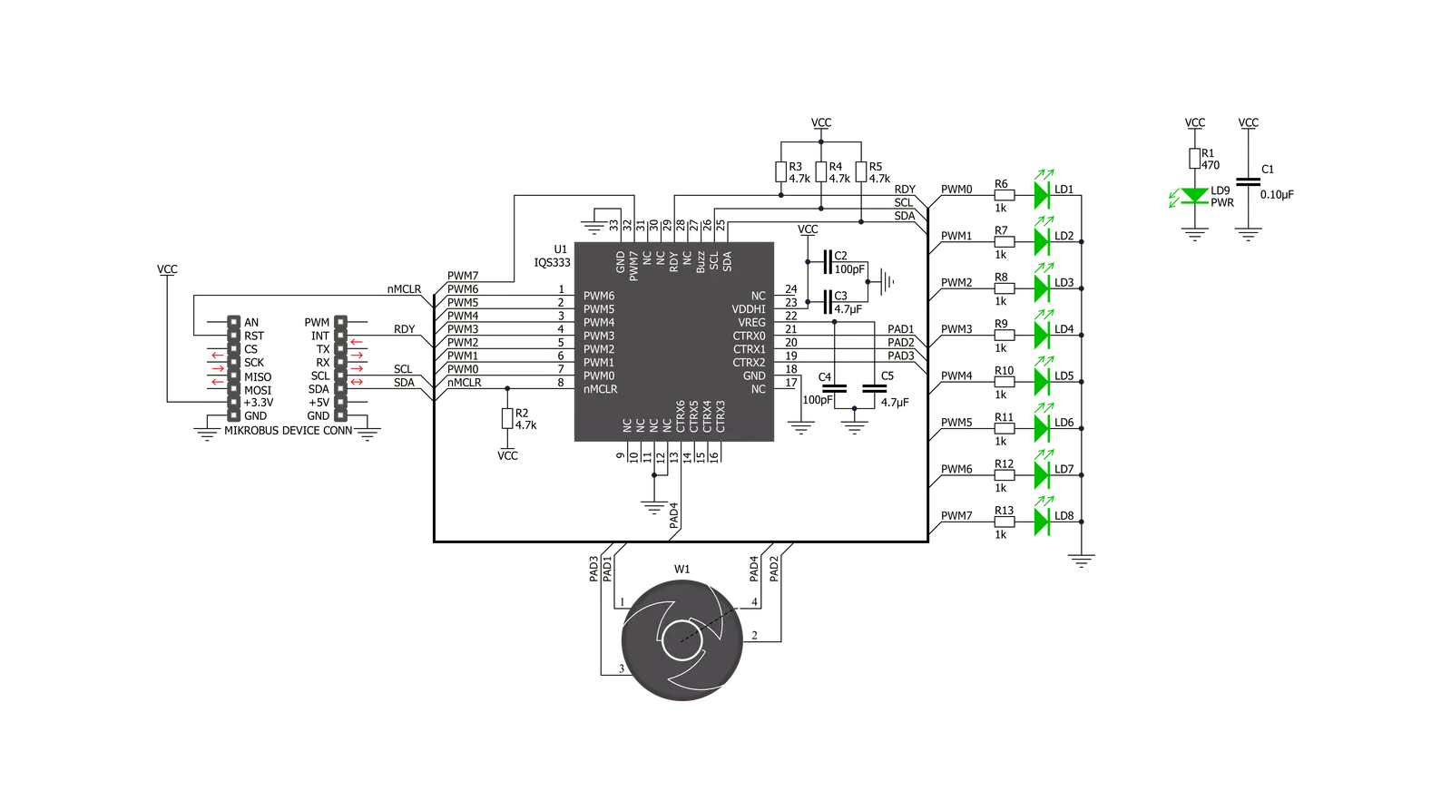 Cap Wheel Click Schematic schematic