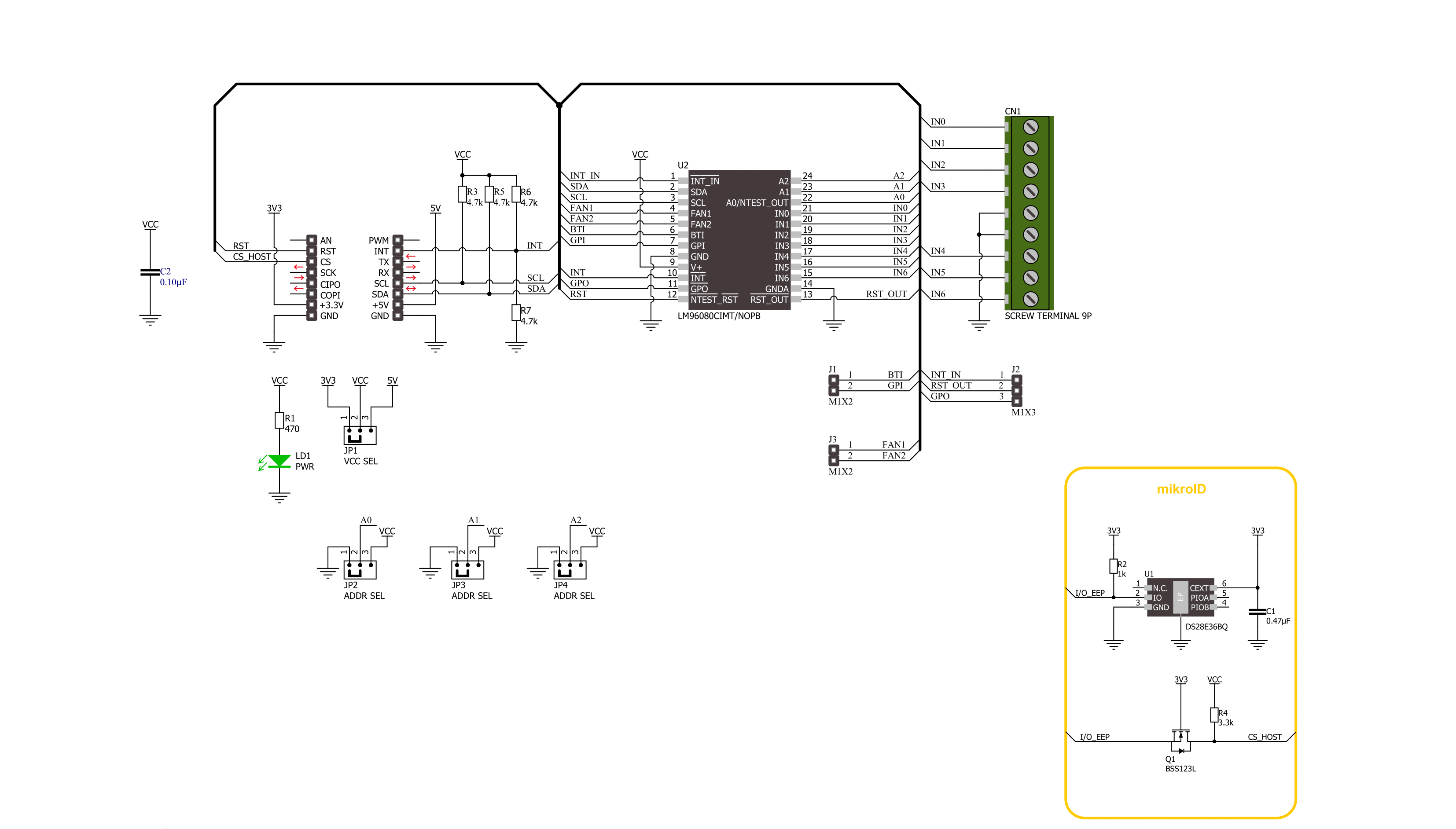 HW Monitor Click Schematic schematic