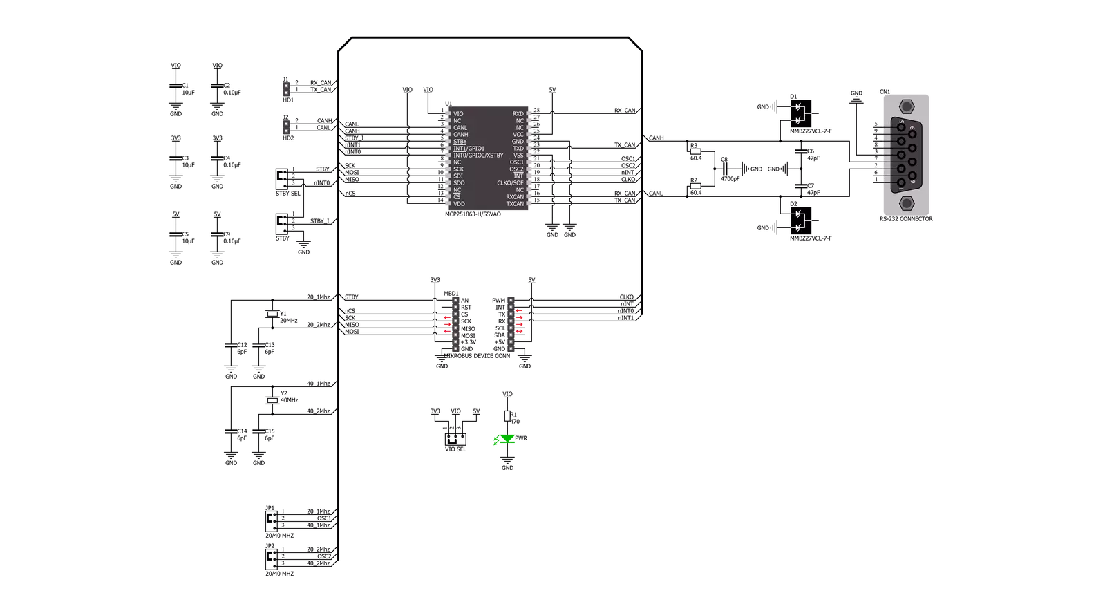 MCP251863 Click Schematic schematic