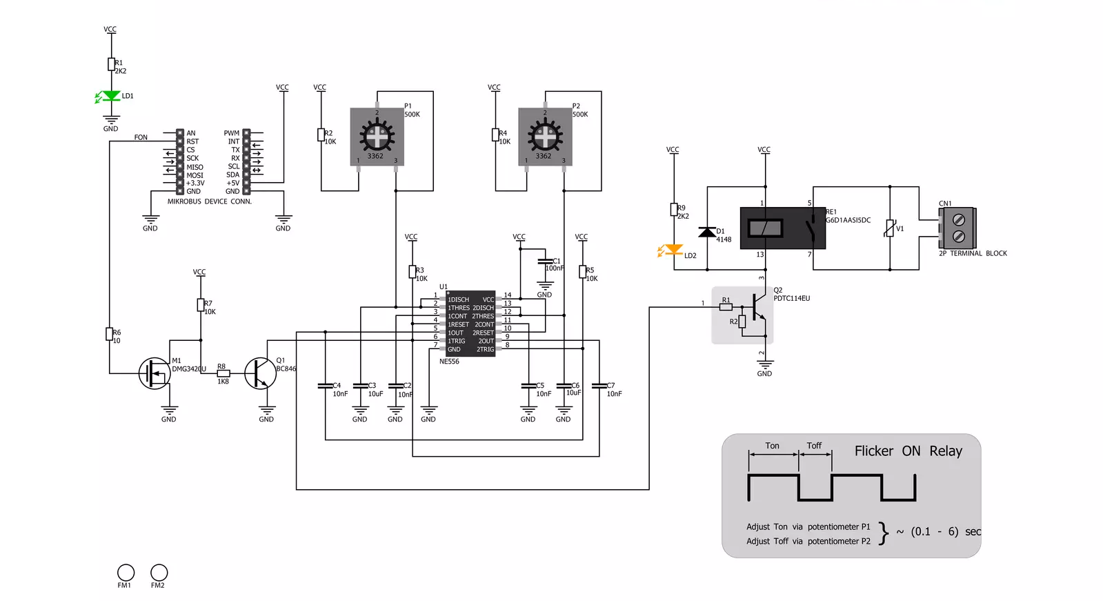 FLICKER Click Schematic schematic