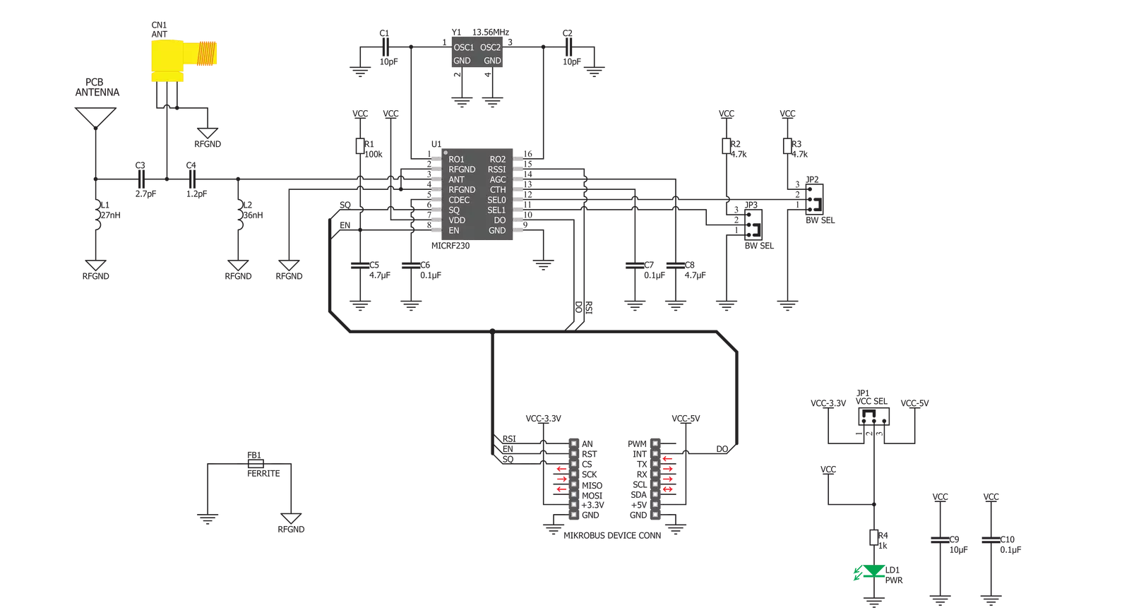 OOK RX Click Schematic schematic