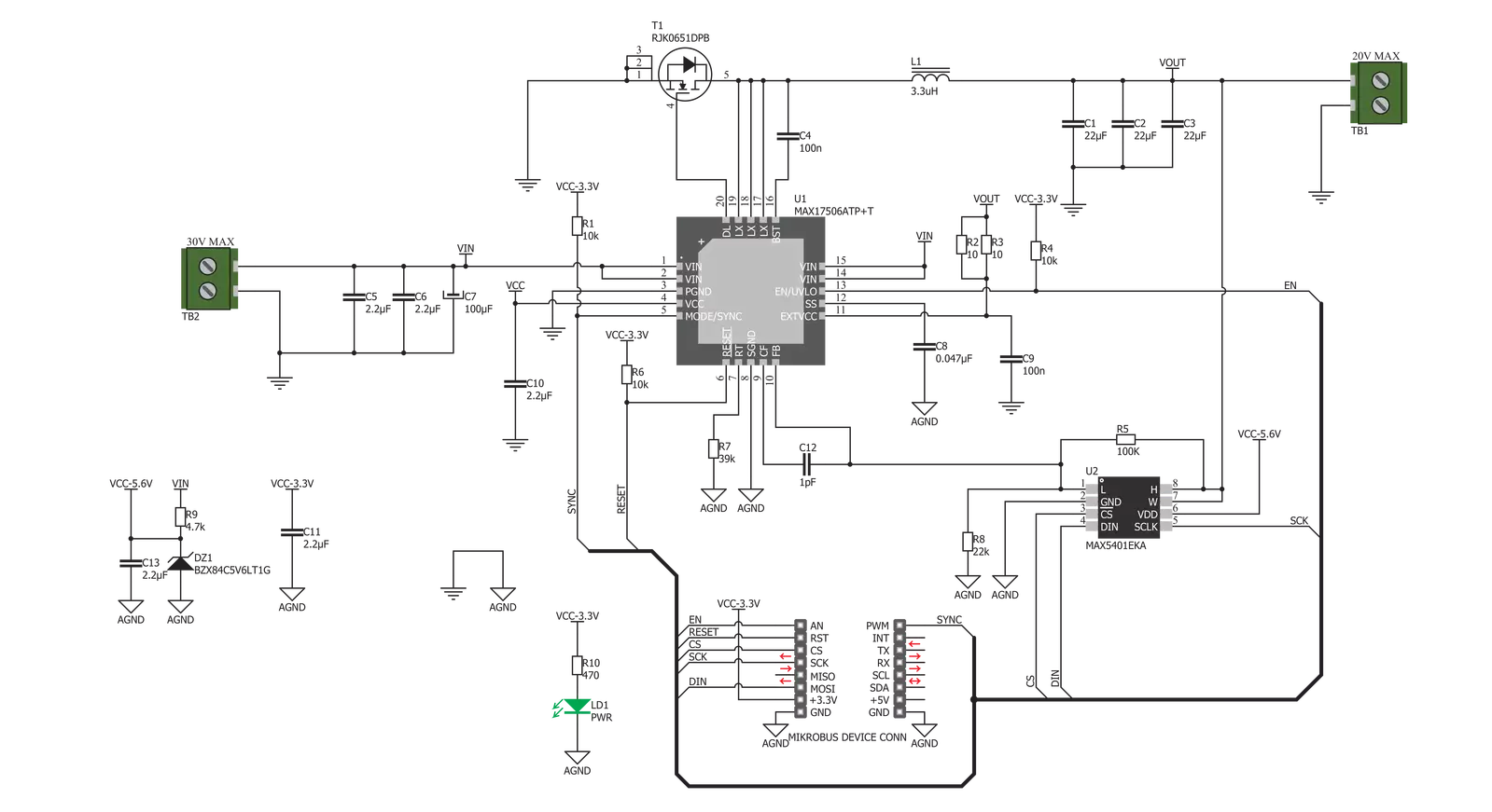 Buck 5 Click Schematic schematic