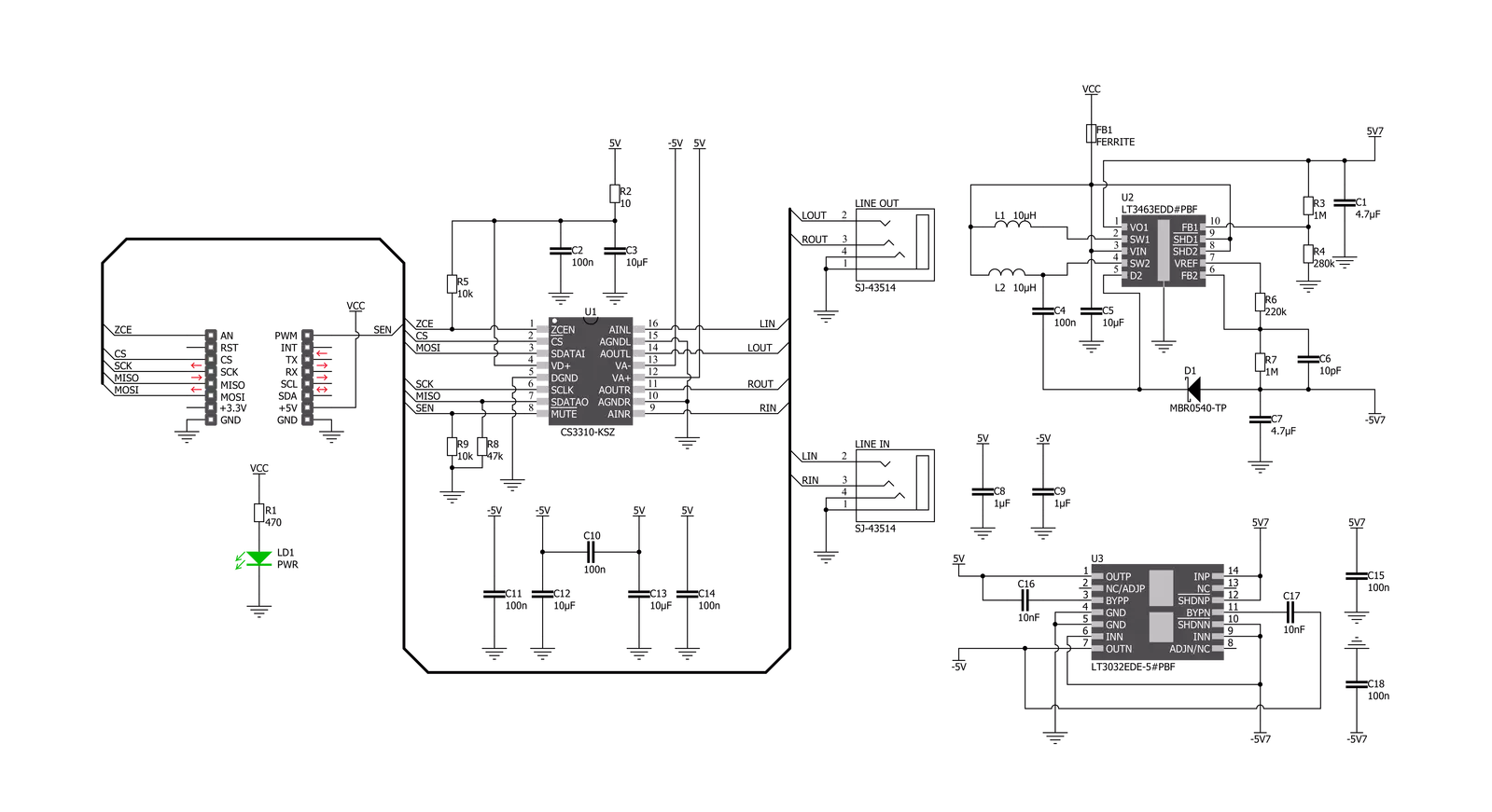 Volume Click Schematic schematic