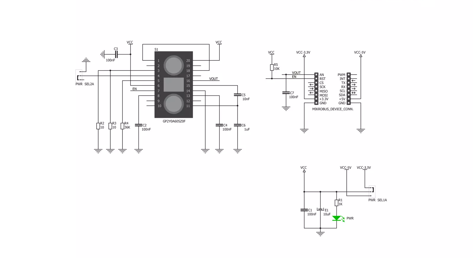 IR Distance Click Schematic schematic