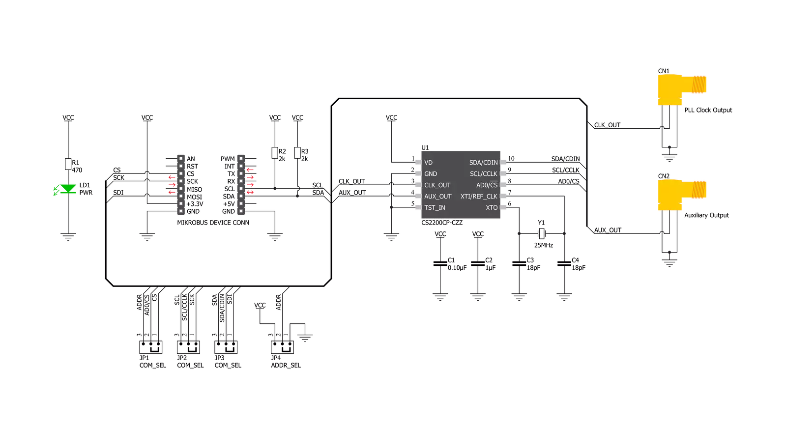 Clock Gen 4 Click Schematic schematic