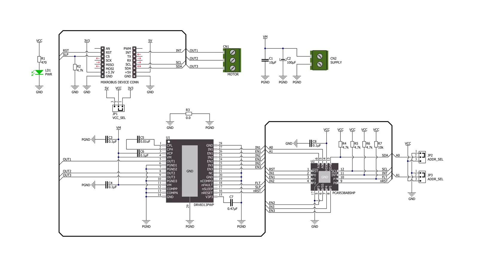 Brushless 20 Click Schematic schematic