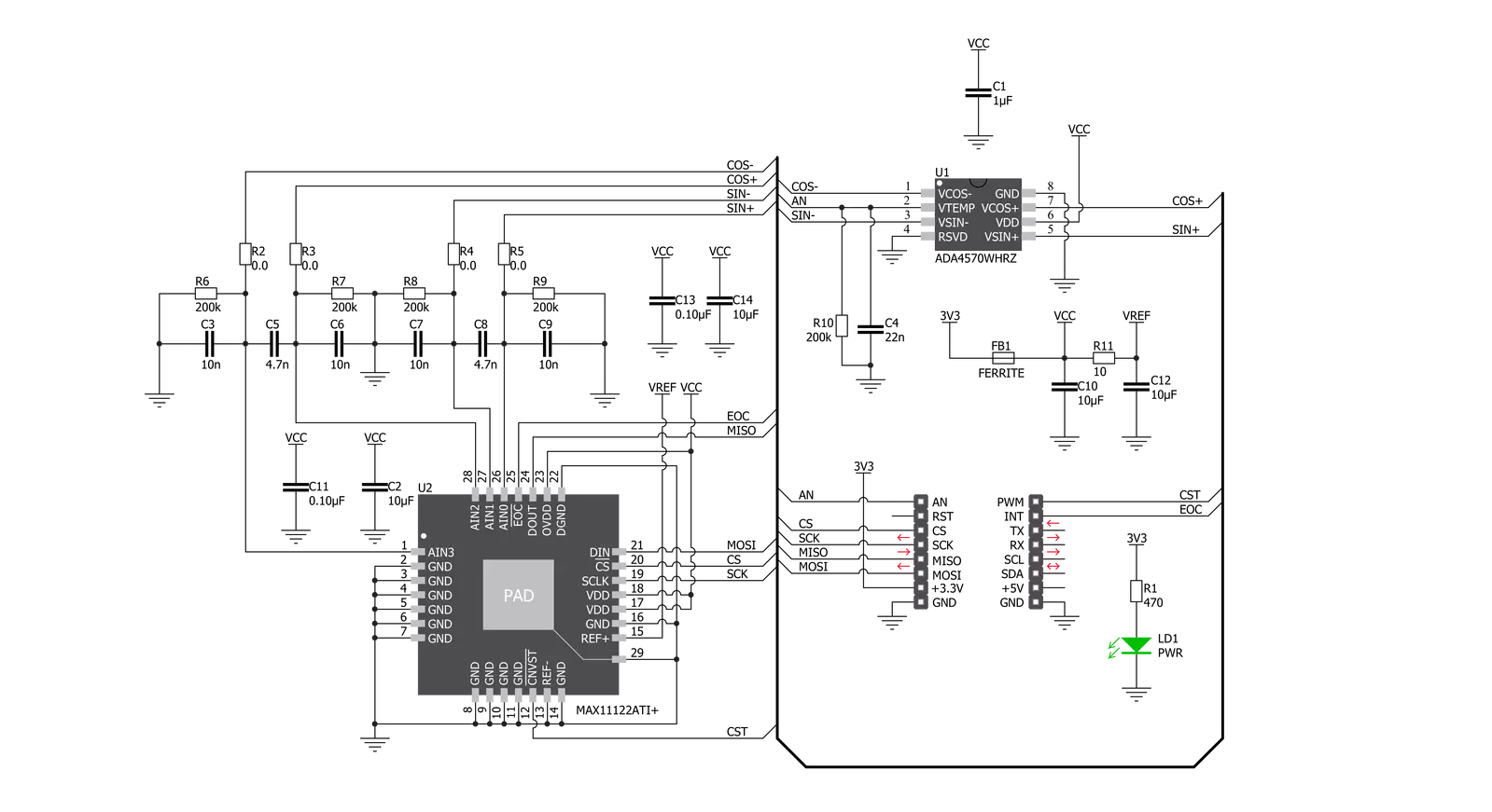 AMR Angle 2 Click Schematic schematic