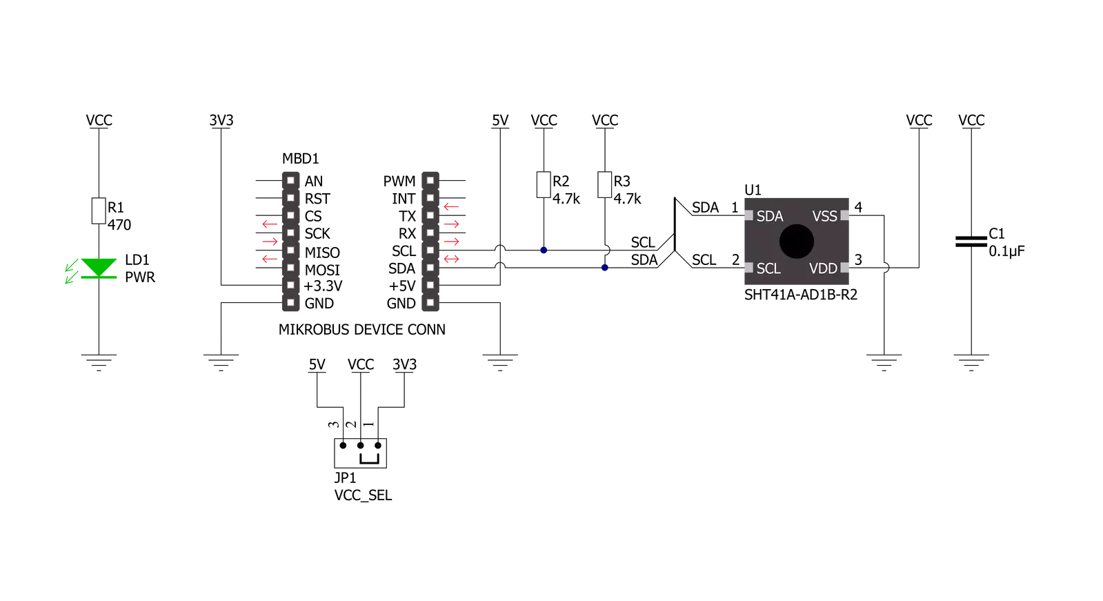 Temp&Hum 22 Click Schematic schematic