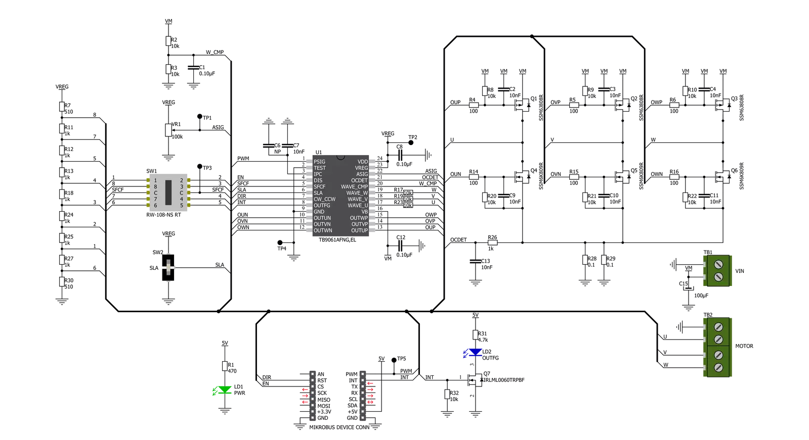 Brushless 15 Click Schematic schematic