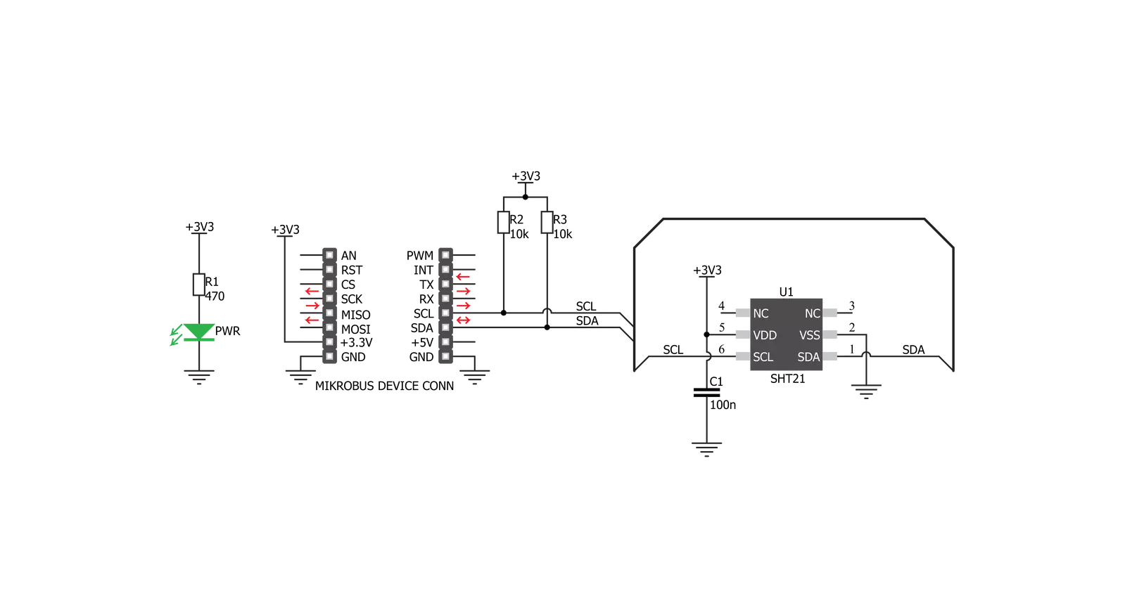 Temp&Hum 8 Click Schematic schematic