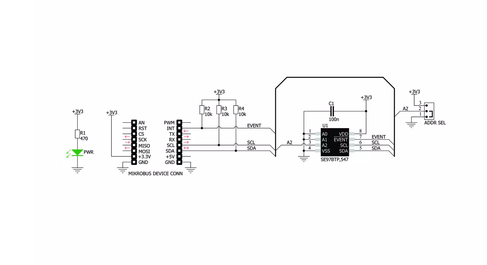 Temp-Log 4 Click Schematic schematic