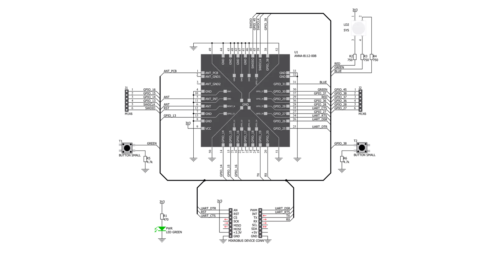 BLE 8 Click Schematic schematic