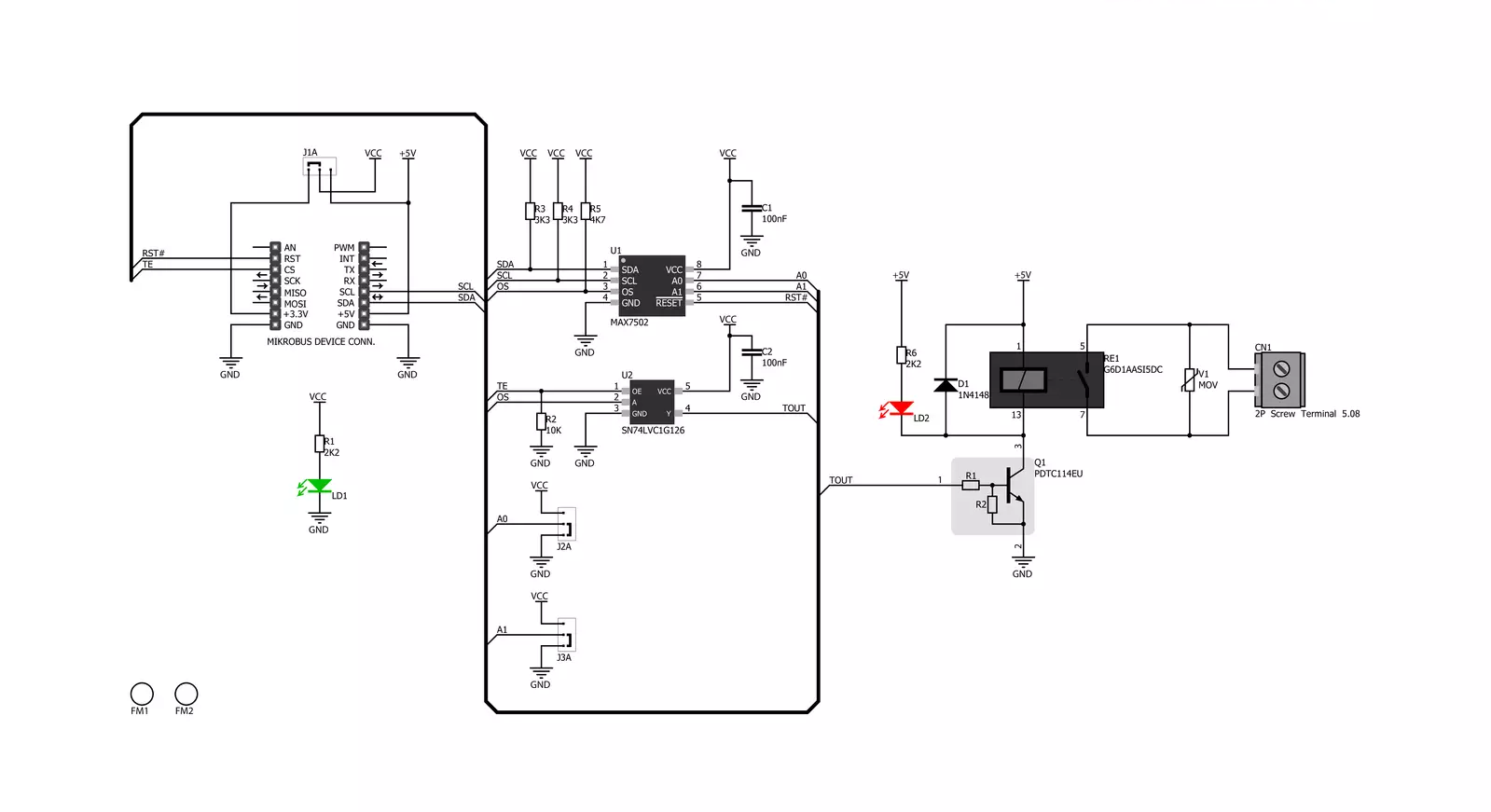 Thermostat Click Schematic schematic