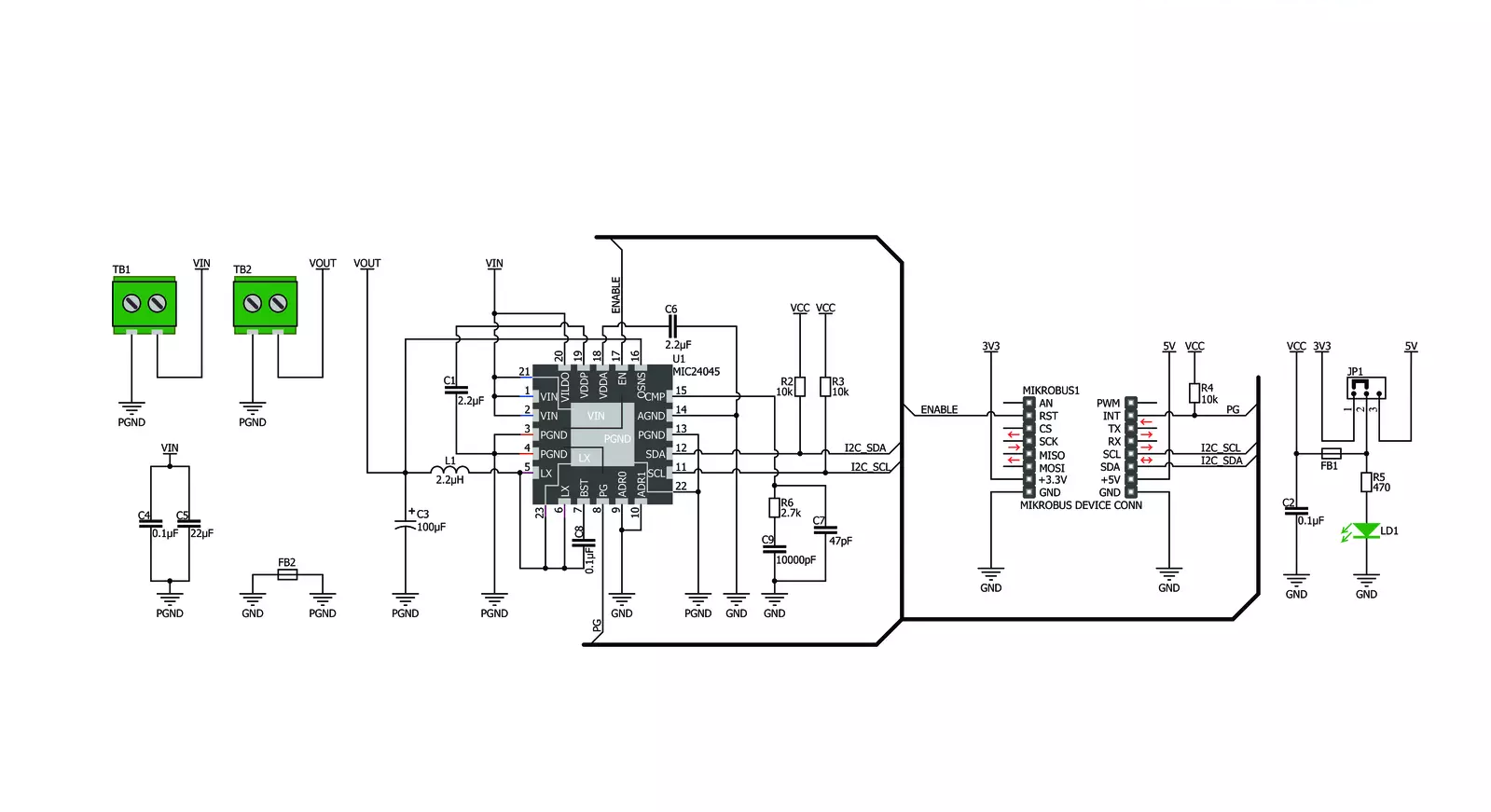 MIC24045 click Schematic schematic