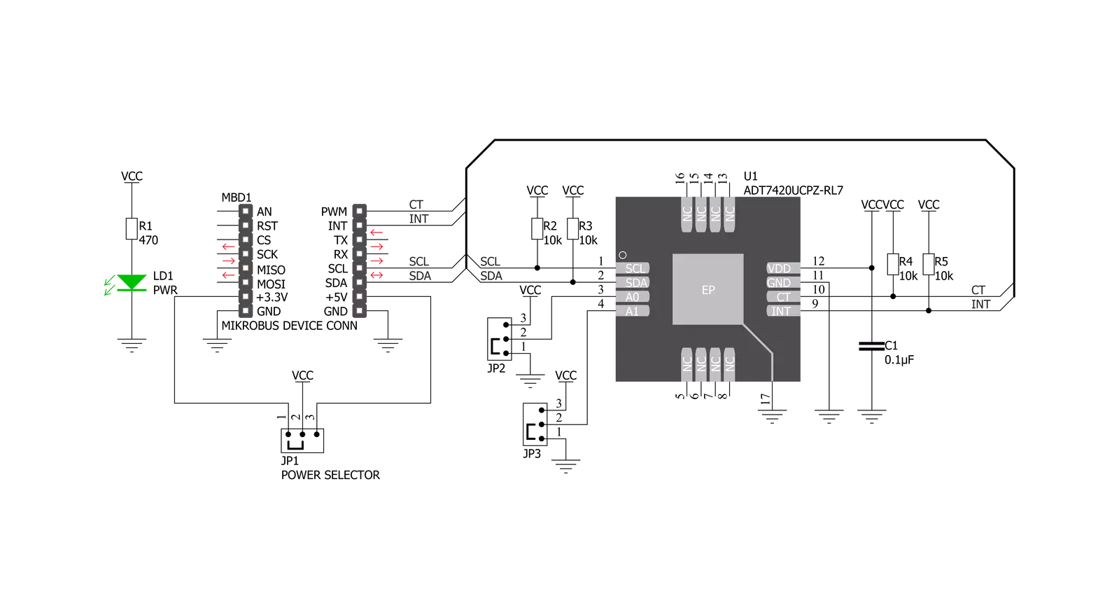 Surface temp Click Schematic schematic