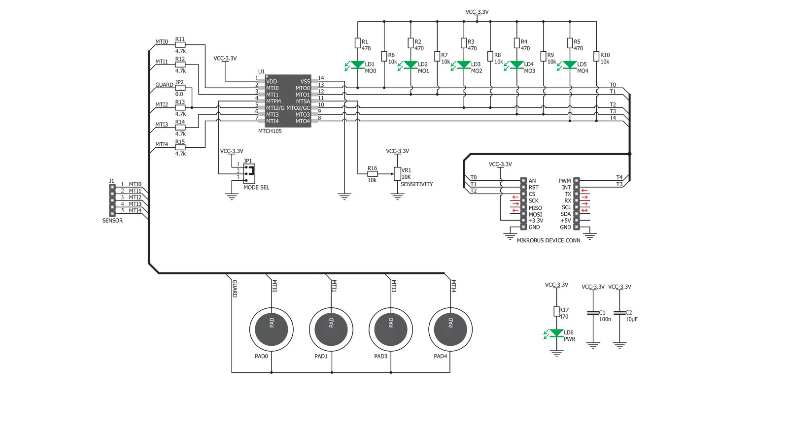 Cap Extend 3 Click Schematic schematic