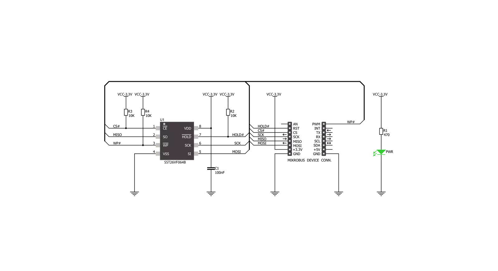 Flash 2 Click Schematic schematic