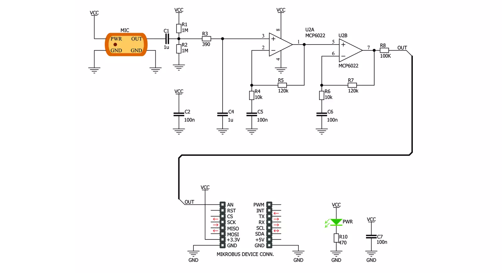 Mic Click  Schematic schematic