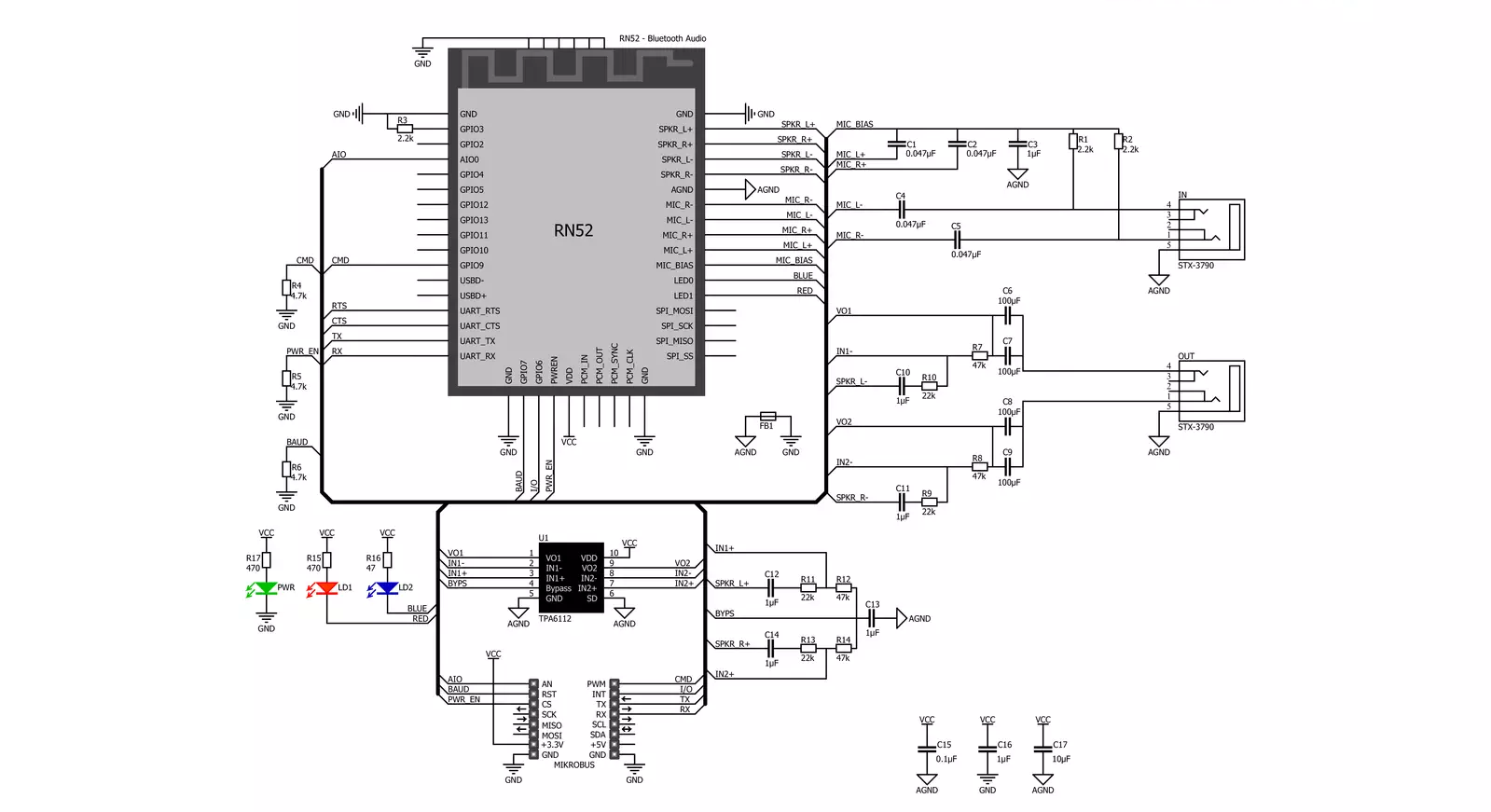 BT Audio Click Schematic schematic