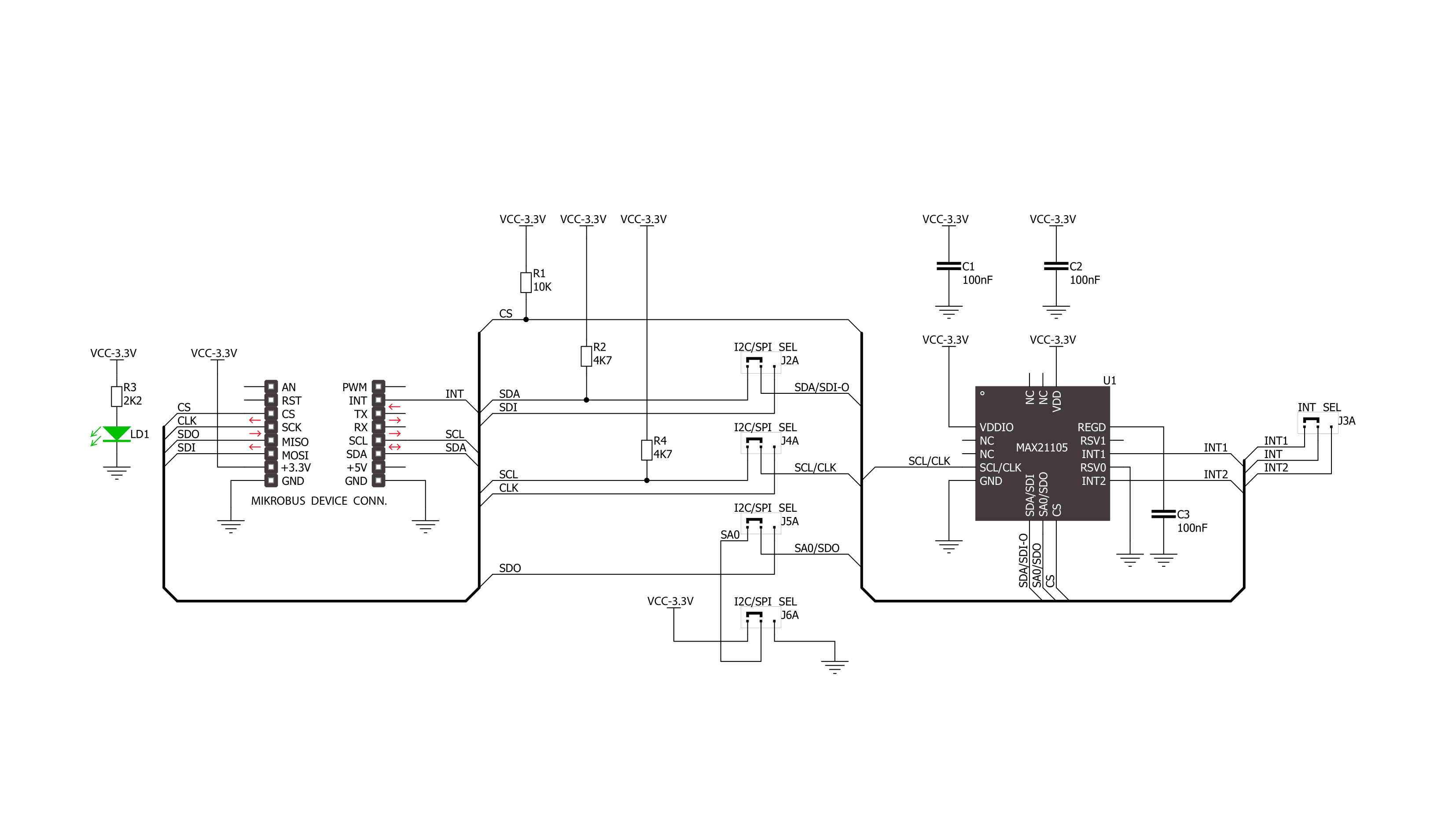 6DOF IMU Click Schematic schematic