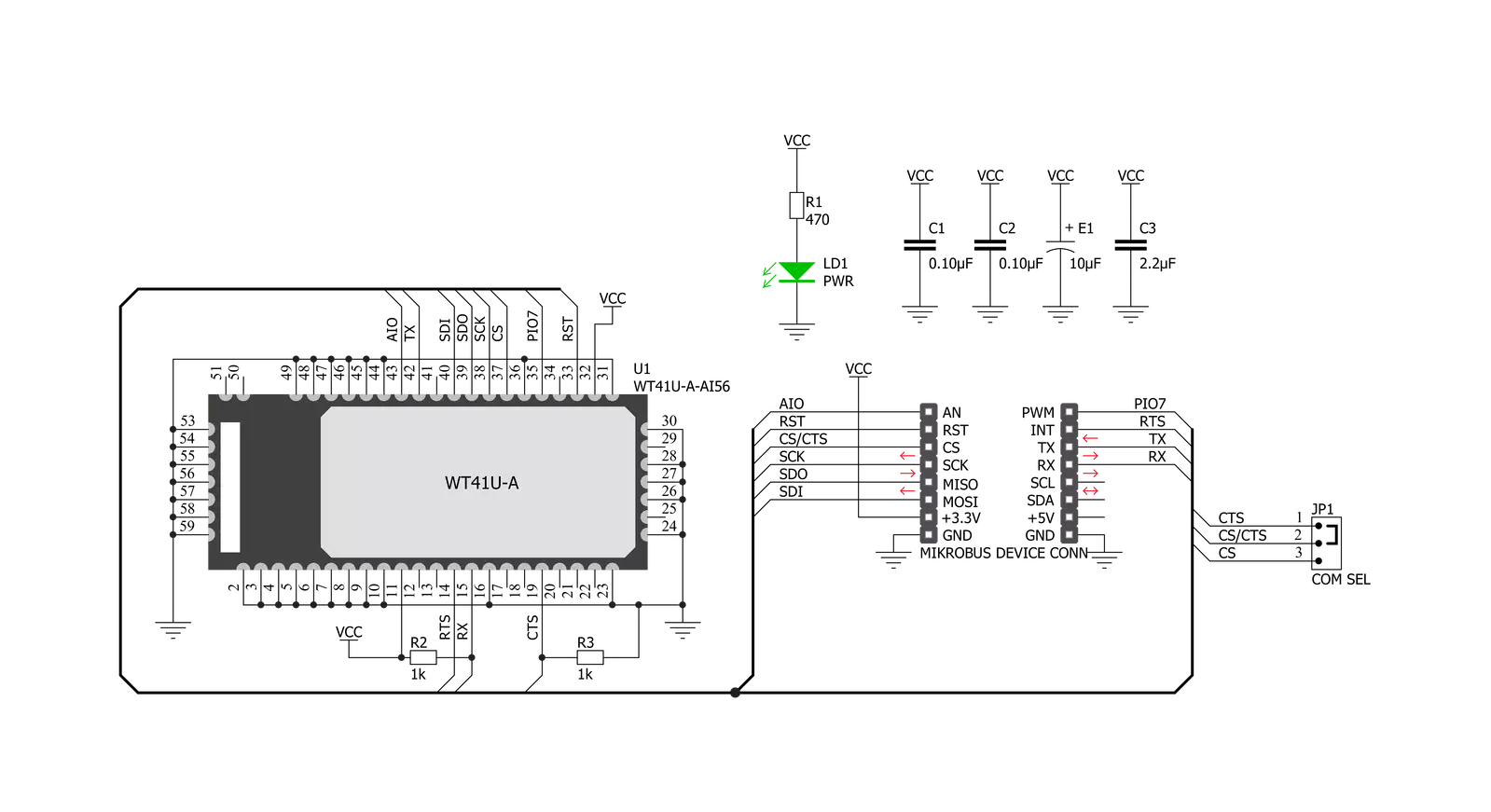 Bluetooth 2 Click Schematic schematic