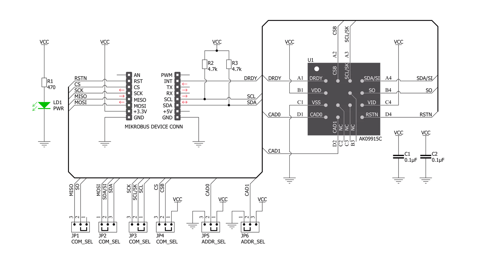 Compass 4 Click Schematic schematic