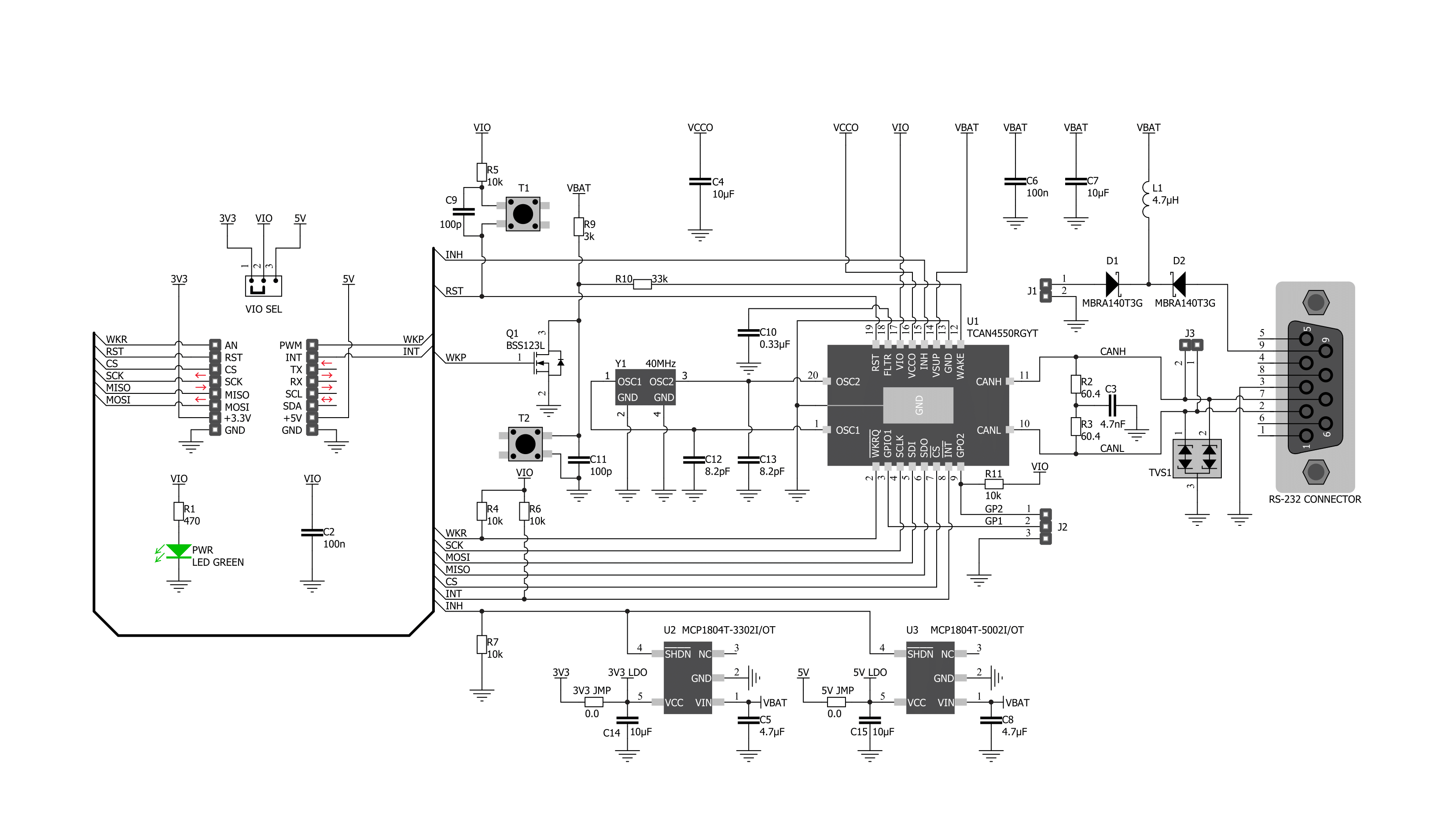 CAN FD 6 Click Schematic schematic