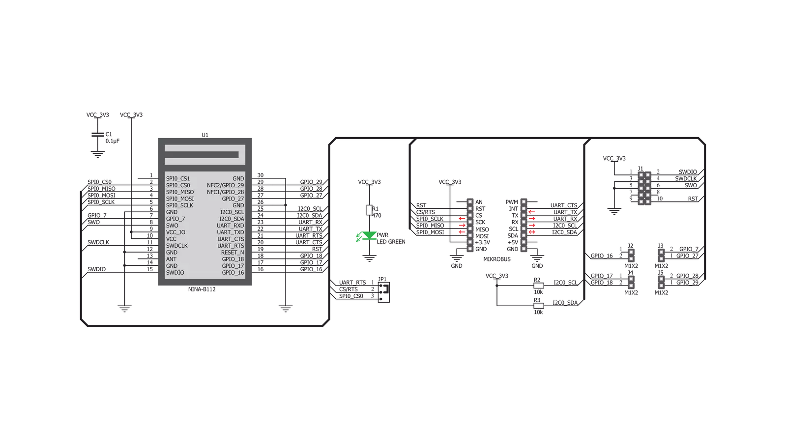 BLE 3 Click Schematic schematic