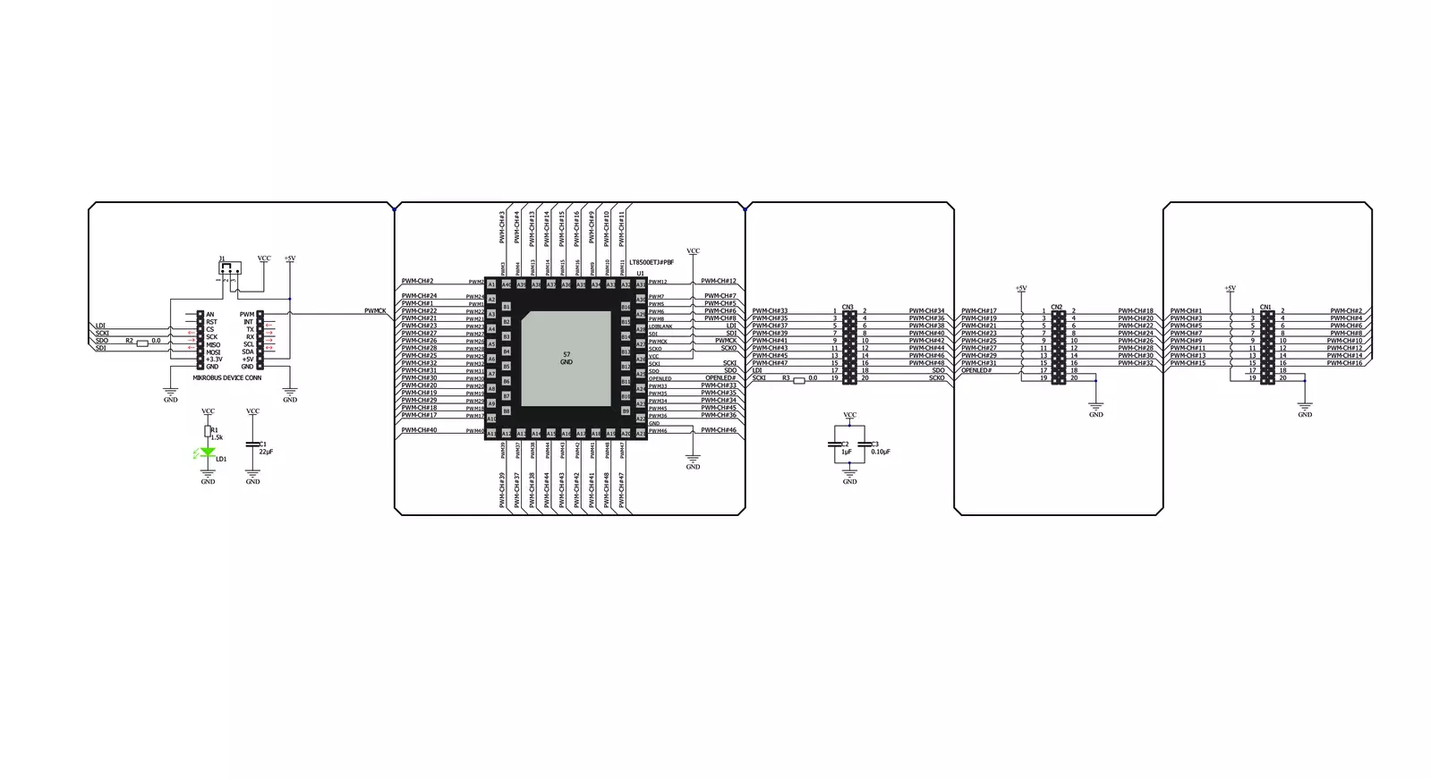 PWM 2 Click Schematic schematic